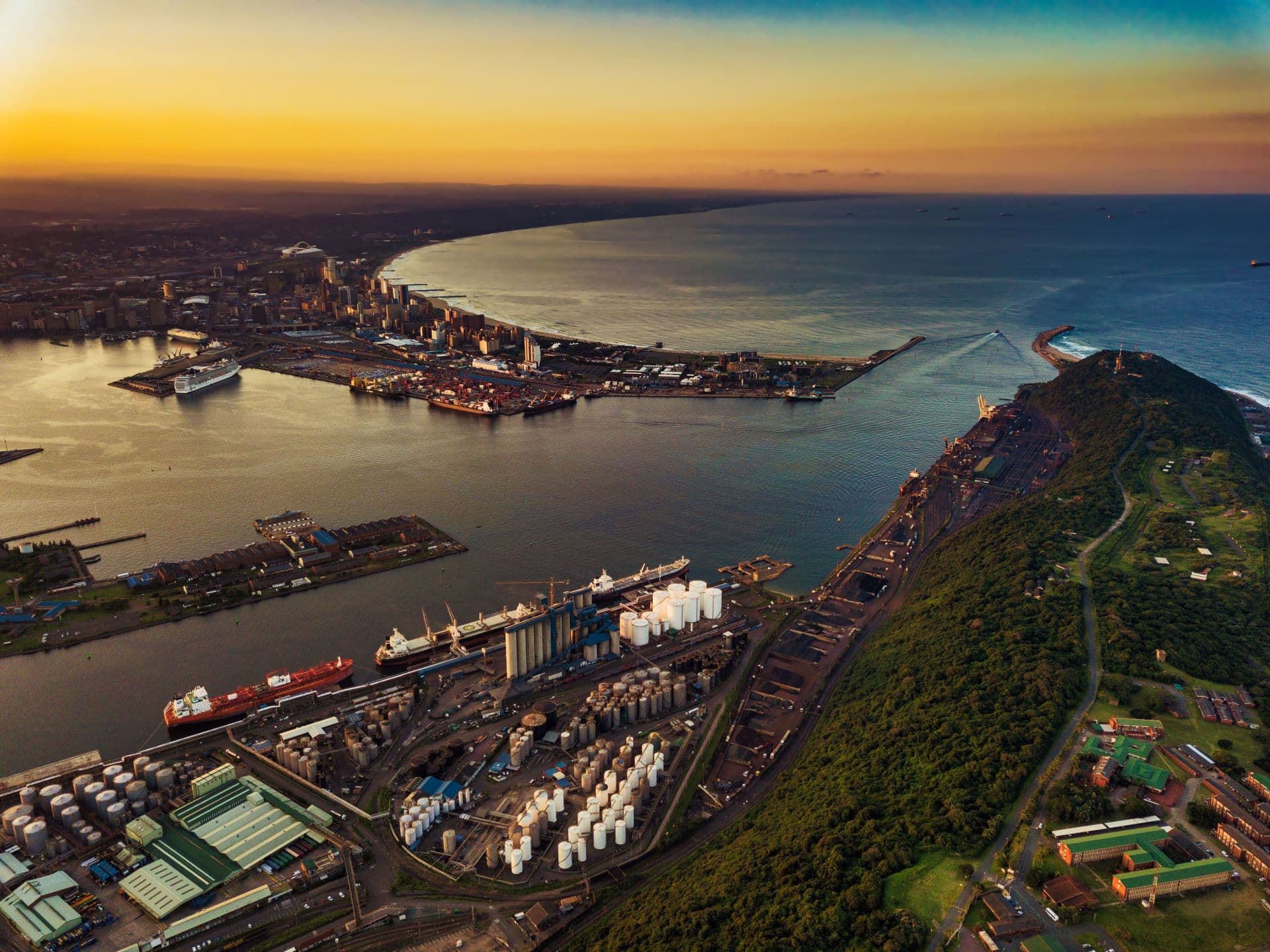 Flying to Durban, South Africa